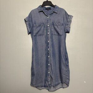 Velvet Heart Women’s Denim Vintage Style Dress Buttons Blue Small Midi 90’s